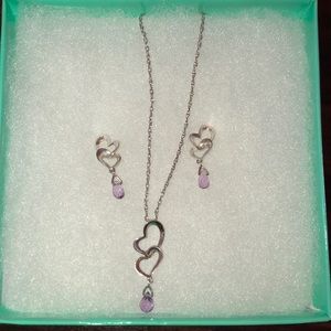 Sterling Silver Amethyst Set!!